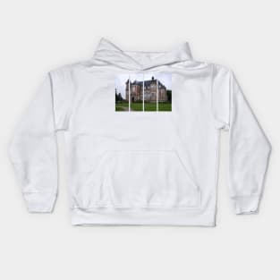 Utzschneider castle is a 20th-century castle. Between 1940 and 1944 the building was occupied by the Nazis. Rainy autumn day Kids Hoodie